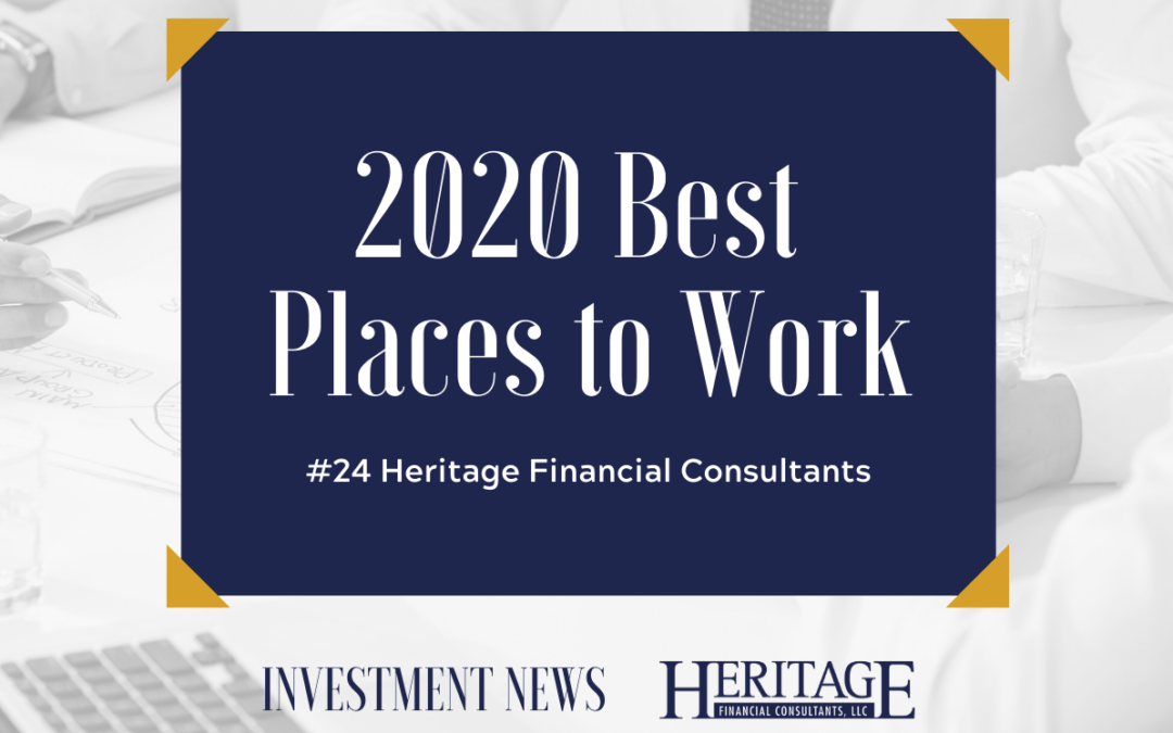 Heritage Financial Consultants Named Best Places to Work for Financial Advisers by InvestmentNews