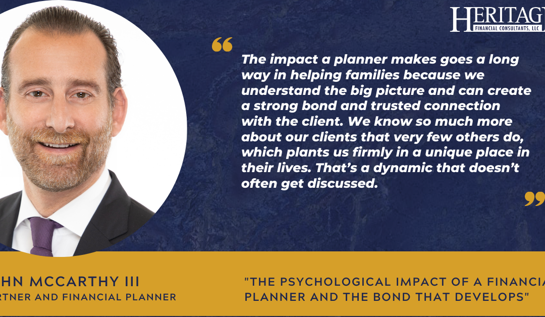 The Psychological Impact of a Financial Planner and the Bond That Develops