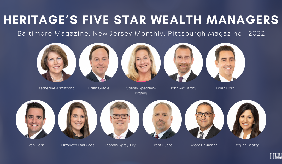 Eleven Heritage Financial Consultants’ Financial Professionals Receive Five Star Wealth Managers Award 2022
