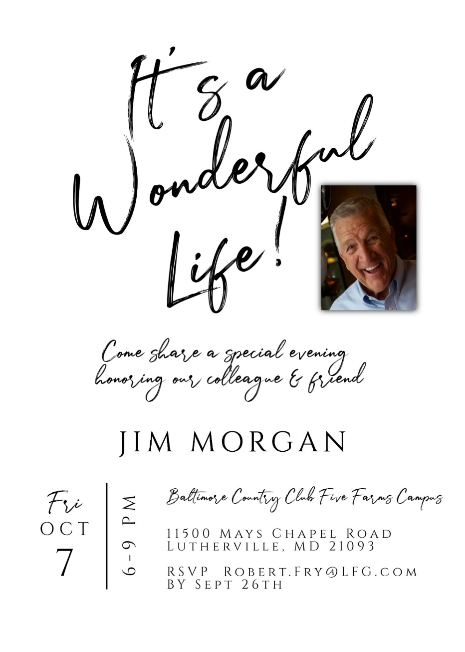 Jim Morgan Celebration