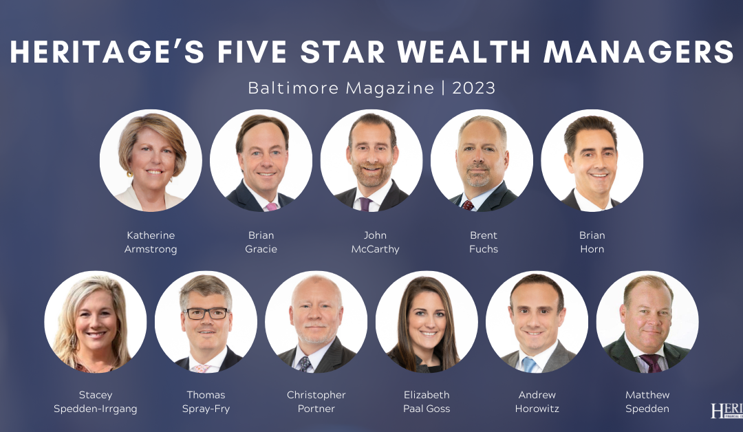 Eleven Heritage Financial Consultants’ Financial Professionals Receive Five Star Wealth Managers Award 2023